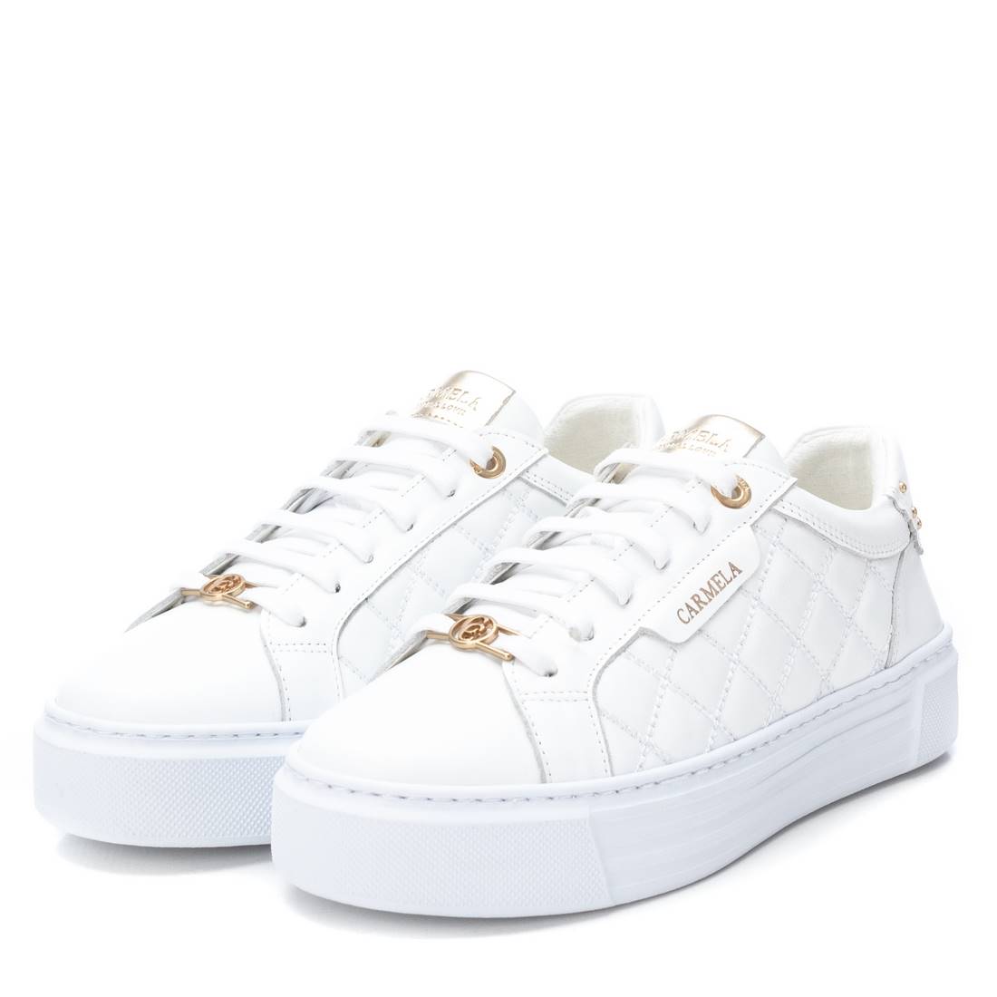 Carmela 16193403 baskets cuir blanc femme
