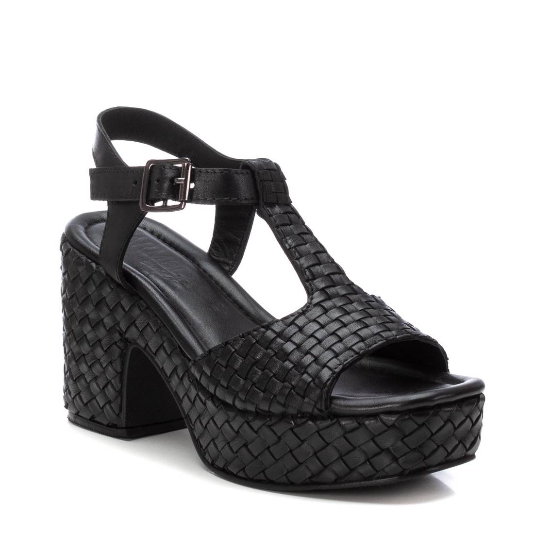 Carmela 16240501 sandales cuir noir talon 9 cm