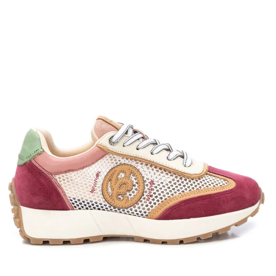 Carmela 16143001 sneaker cuir rouge ajourée