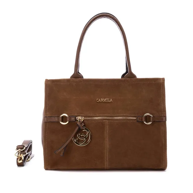 Carmela 18617302 sac cuir camel 27x35x15 cm