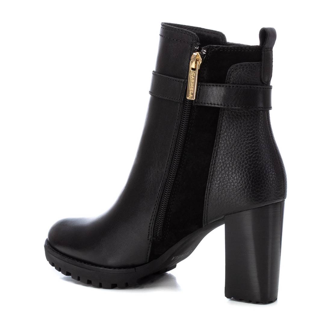 Carmela 16104501 bottine cuir noir talon 8 cm