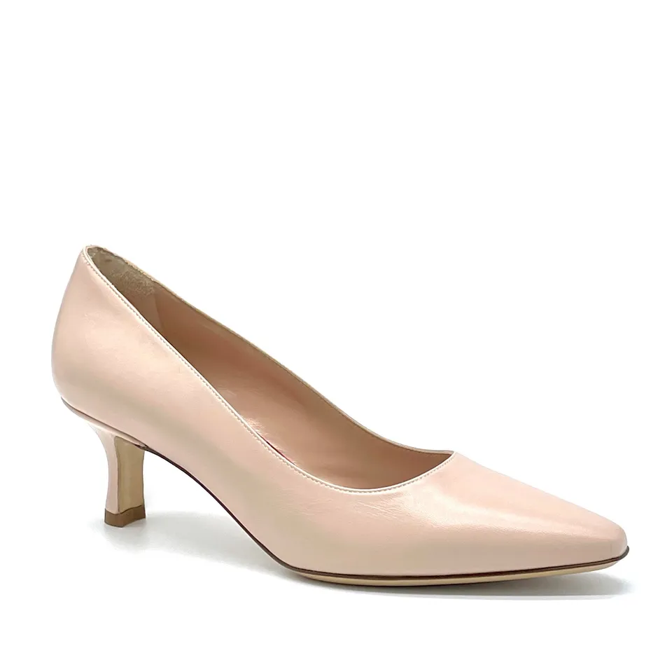 ELATA 11123A Escarpin cuir nude talon 5,5 cm