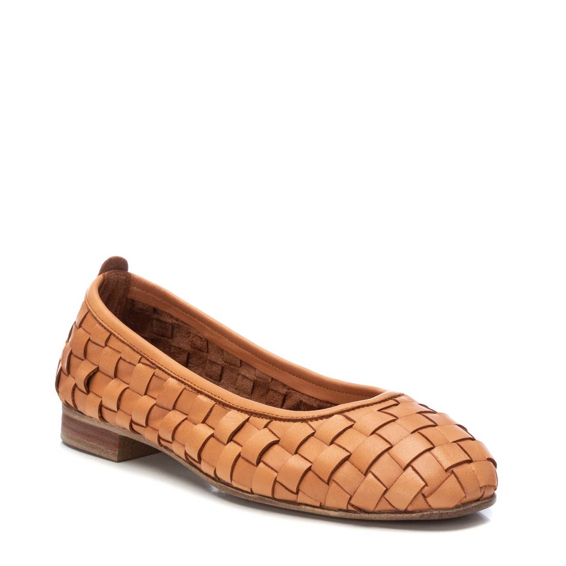 Carmela 16166203 ballerine cuir marron tressé