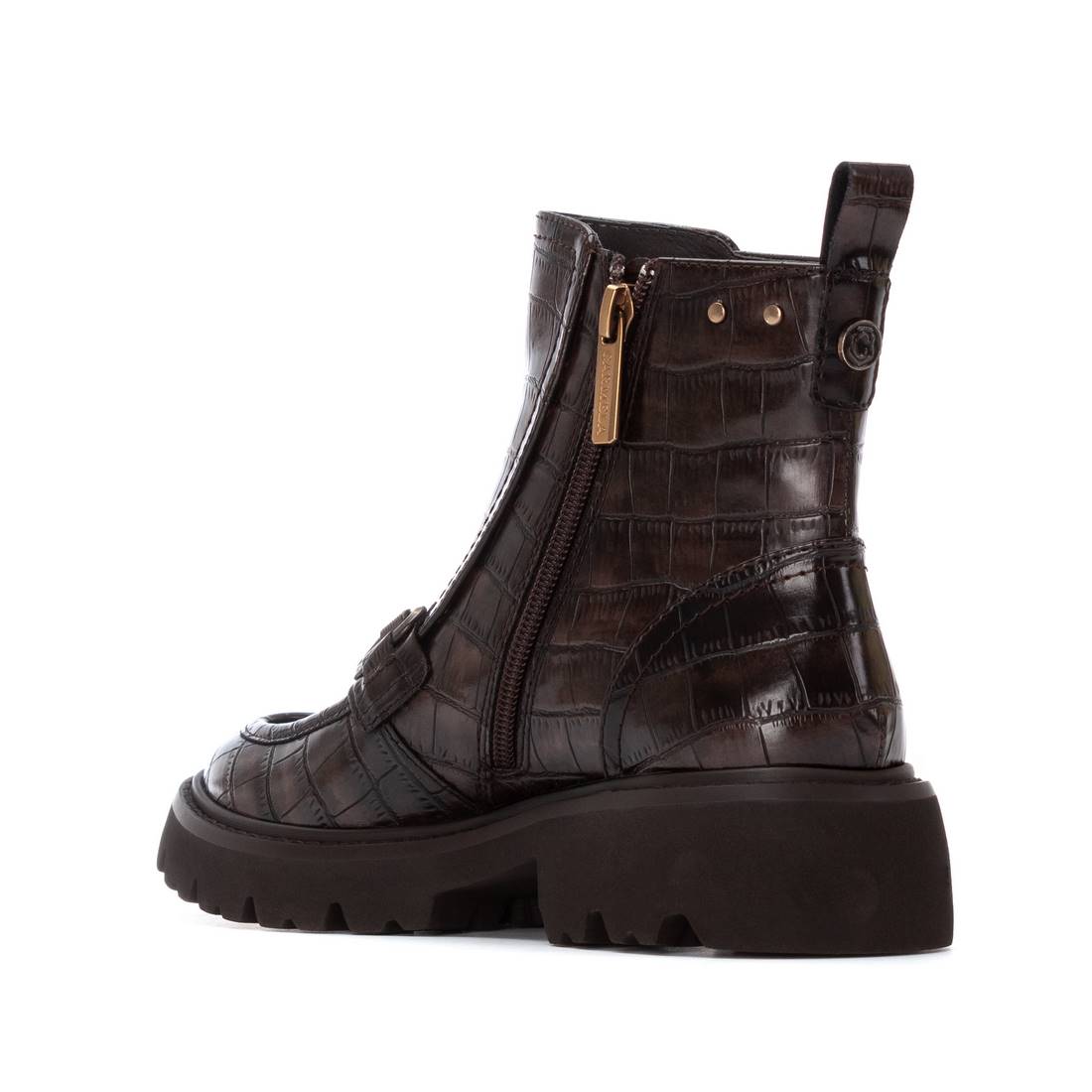 Carmela 16254802 bottines marron chaîne fermeture éclair