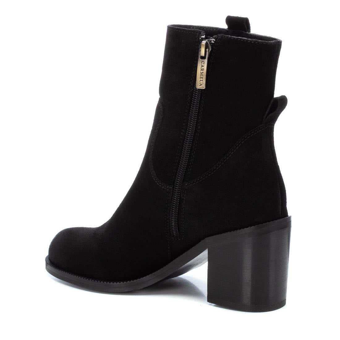 Carmela 16093701 bottines cuir noir talon 7 cm
