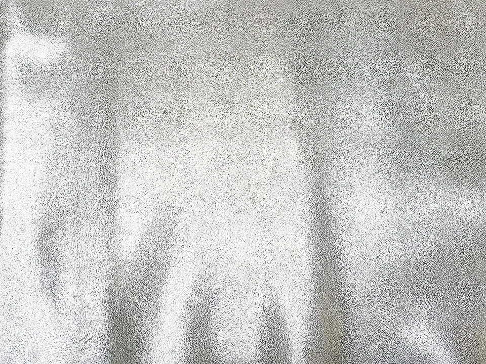 Dessine Moi Un Soulier cuir irisé argent échantillon