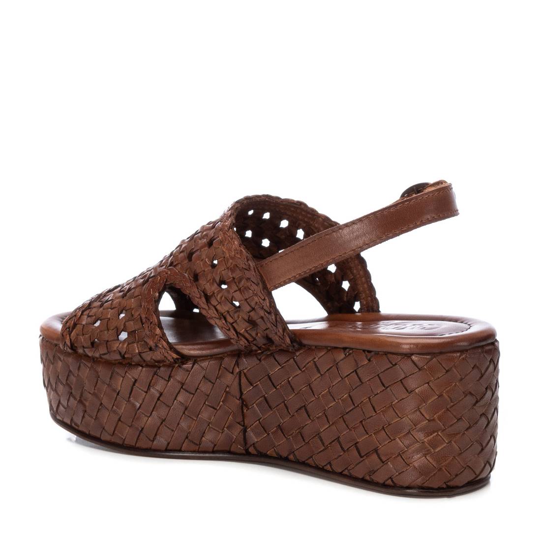 Carmela 16163604 sandale compensée marron cuir