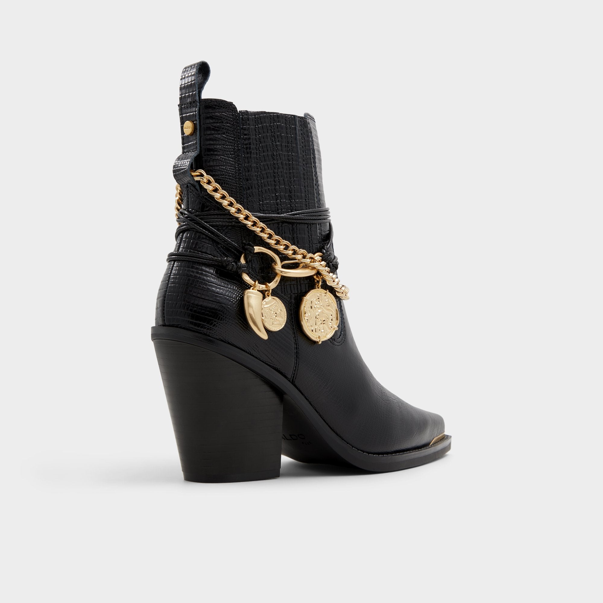 ALDO Phenix bottes western femme chaîne