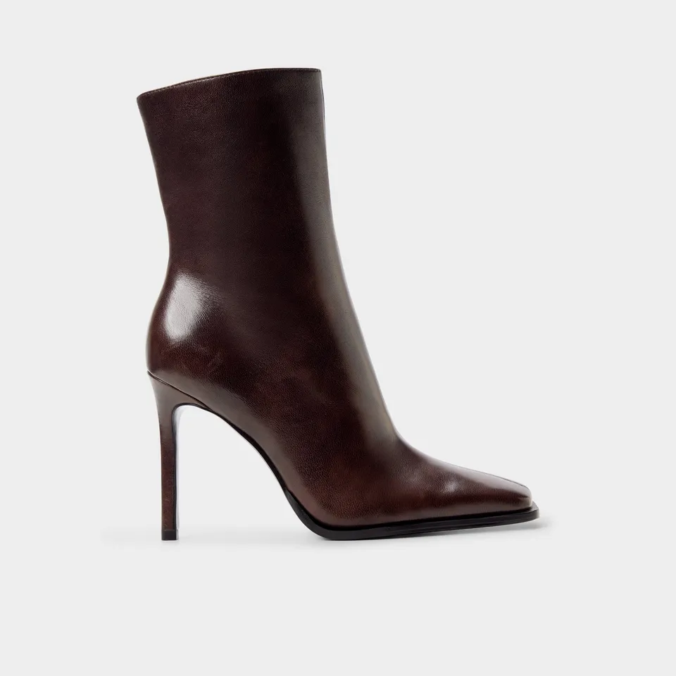 ALDO Nara bottines cuir marron talon