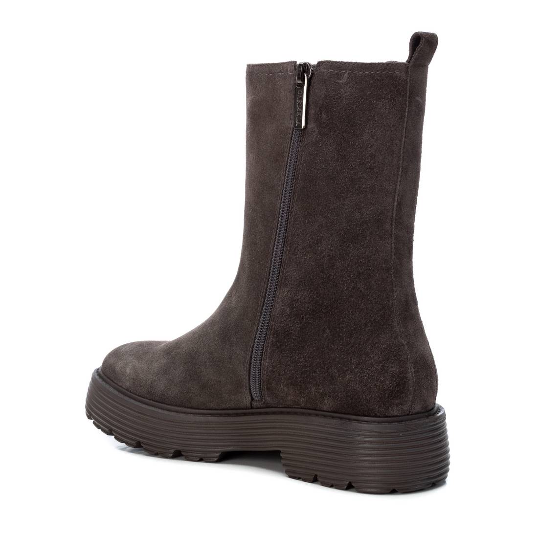 Carmela 06820301 bottine cuir gris talon bas