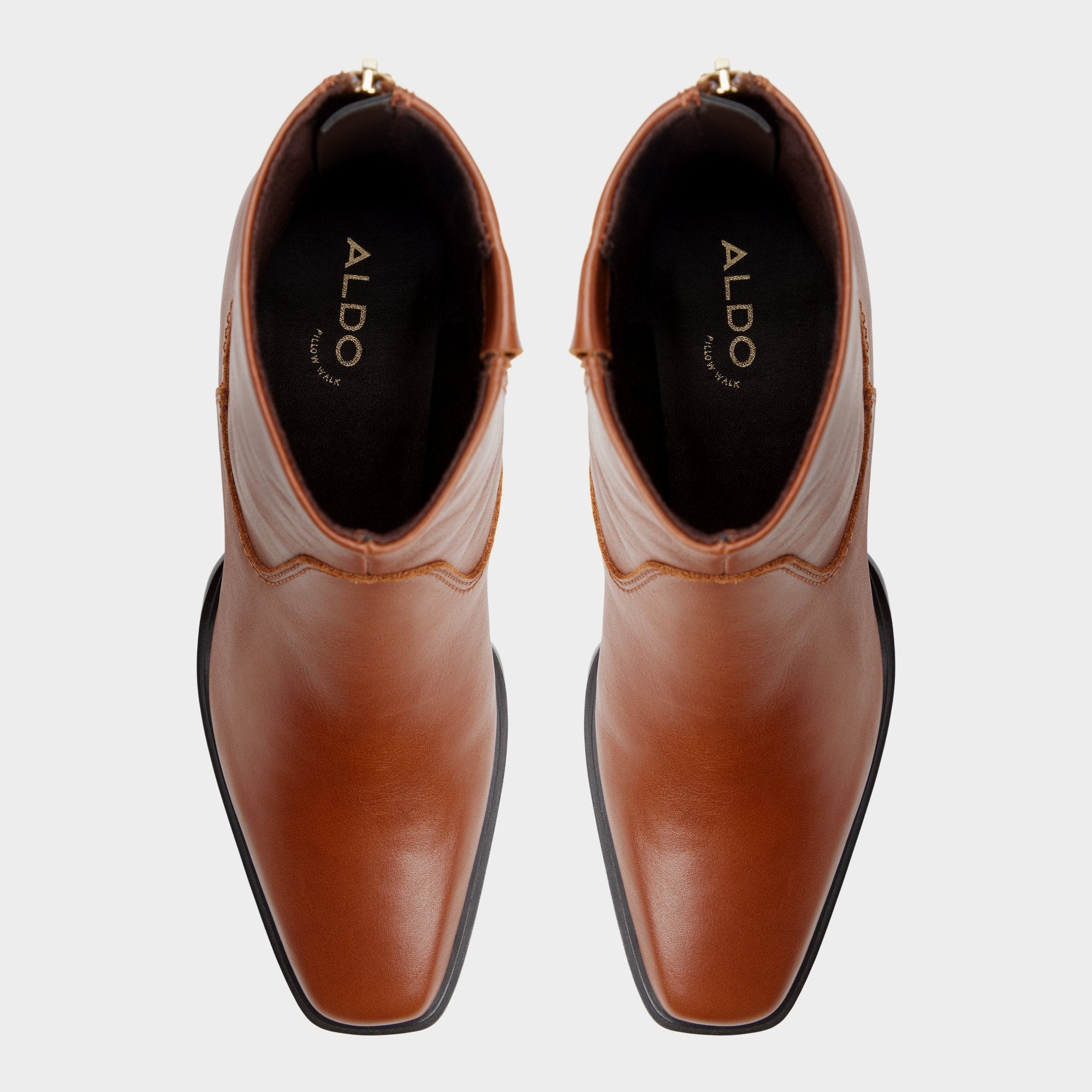 ALDO Ybiraweth bottines cognac talon carré