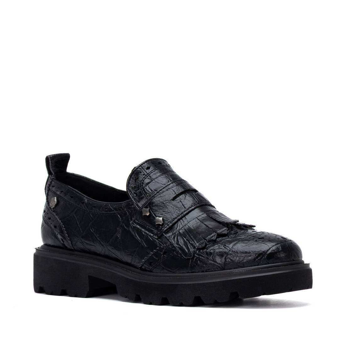 Carmela 16435903 mocassin femme noir synthétique