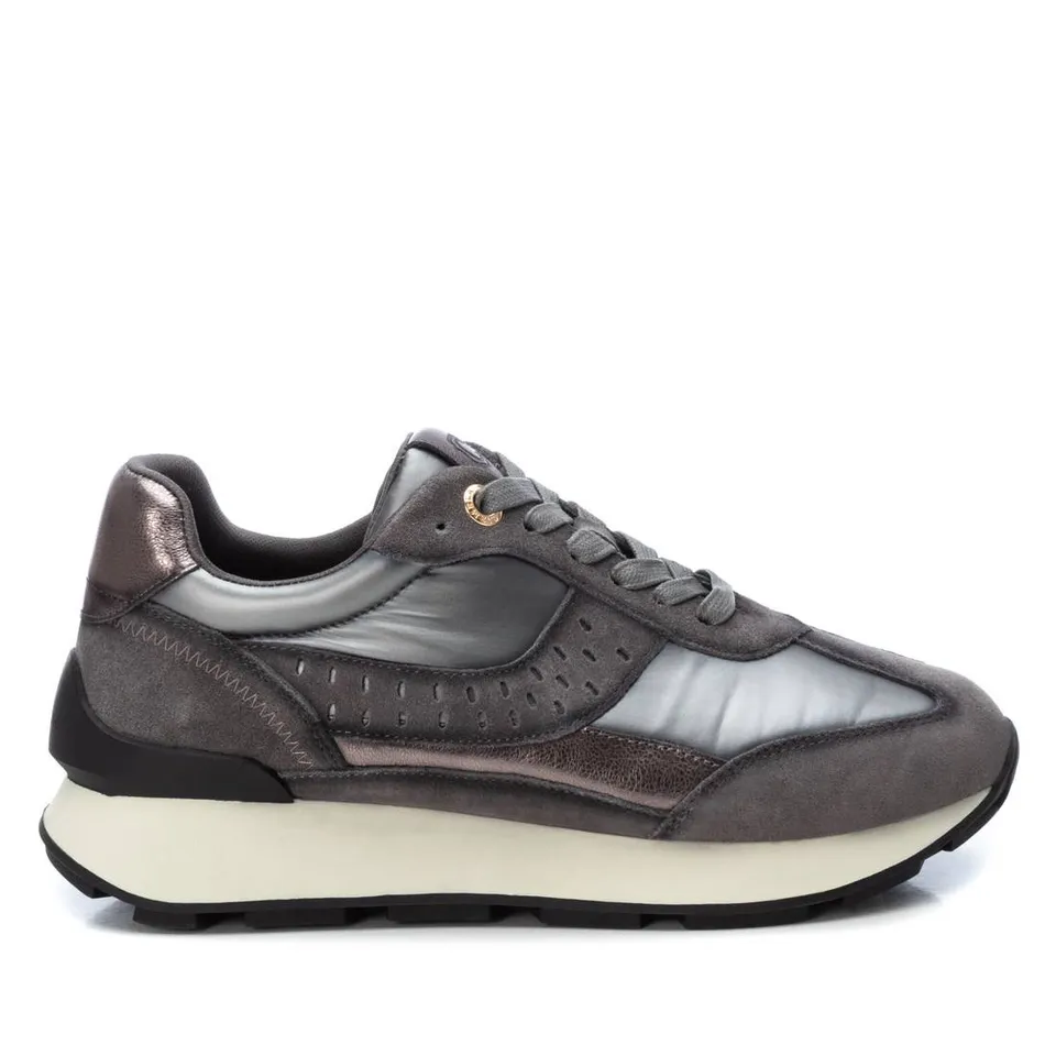 Carmela 16116601 baskets femme grises cuir lacets