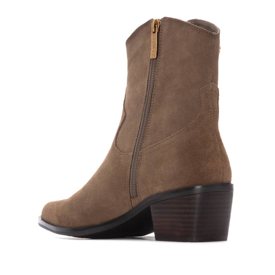 Carmela 16266302 bottines daim taupe santiag