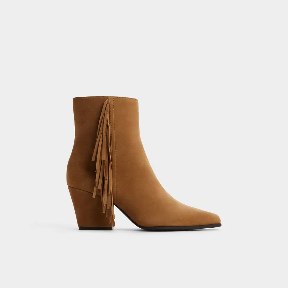 ALDO Shaniah bottes suède franges marron talon bloc