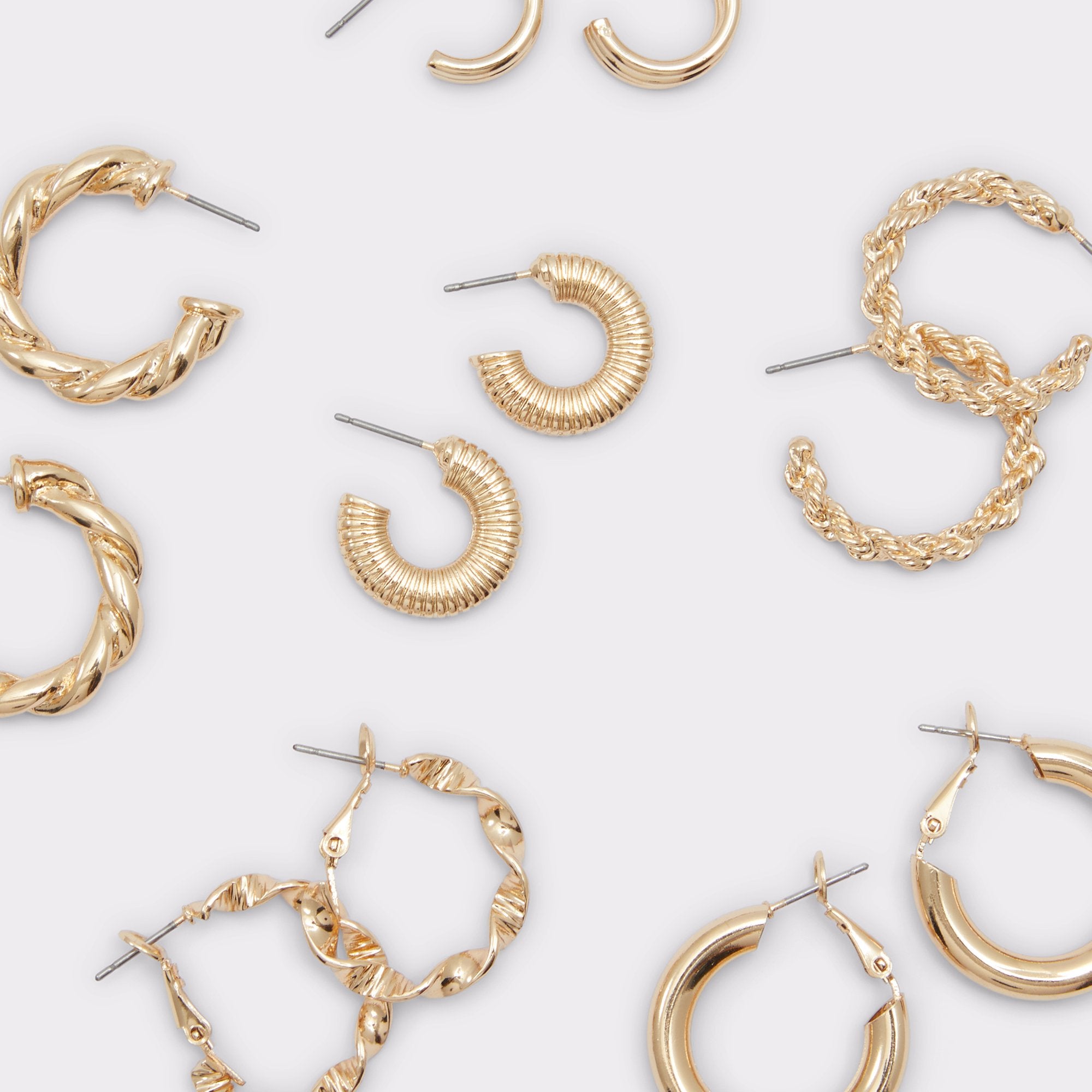 ALDO Carenalia boucles d'oreilles créoles dorées