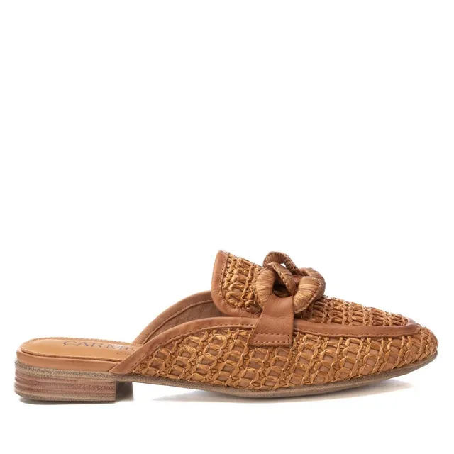 Carmela 16231101 Sabot camel ajouré talon bas