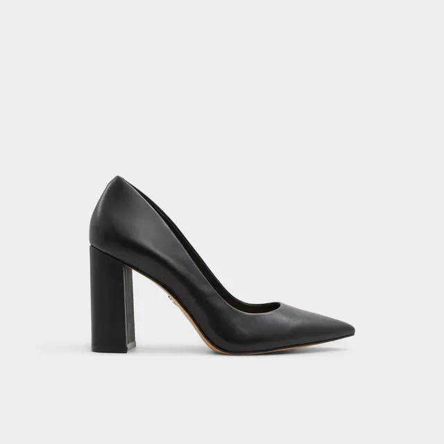ALDO Javabriryn escarpins cuir noir talon bloc