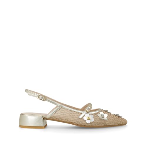 LODI AMISANTI ballerines cuir dorées femme