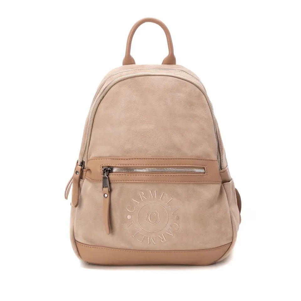 Carmela 18603704 sac à dos marron suède 7 poches