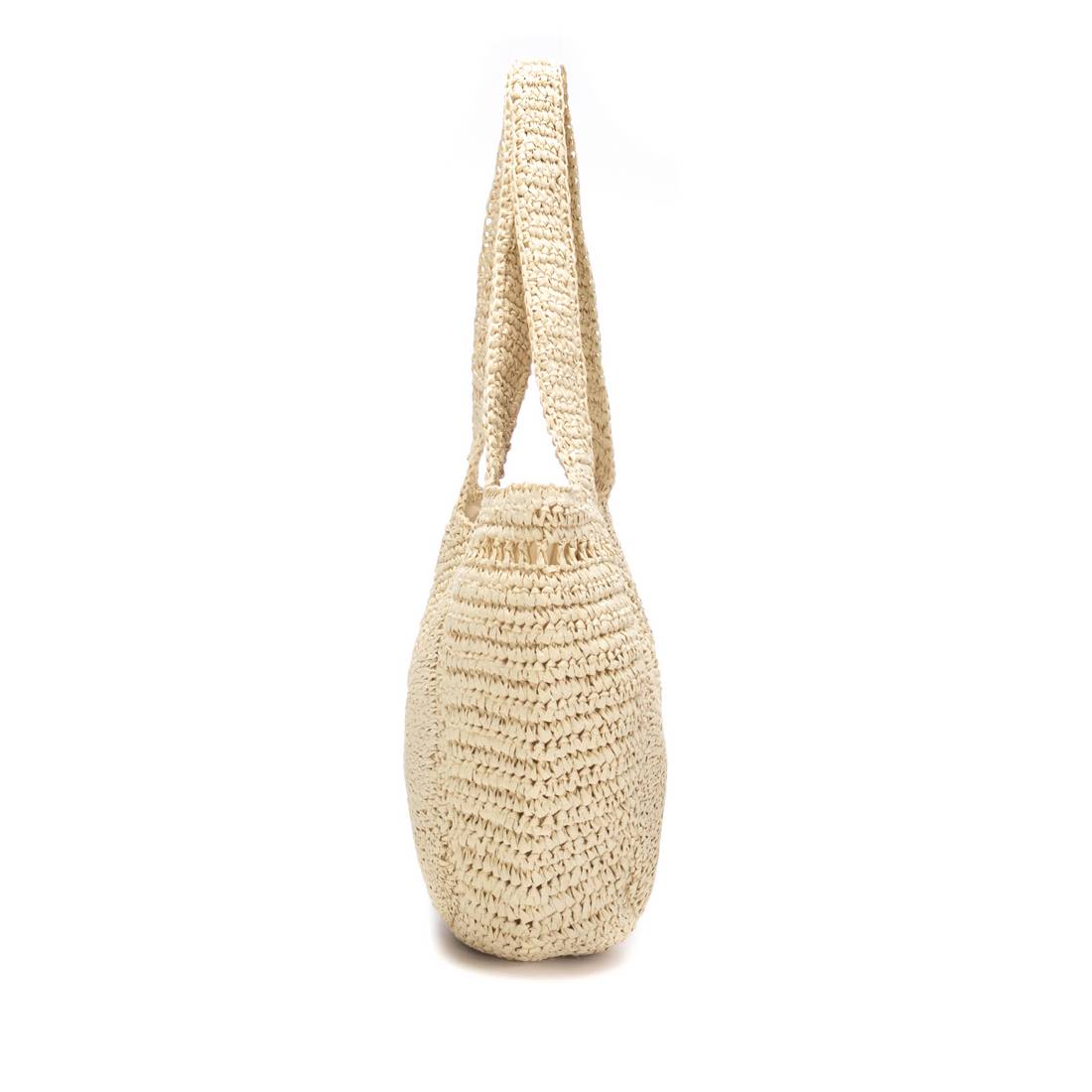 Carmela 186225 18622504 sac épaule blanc rafia