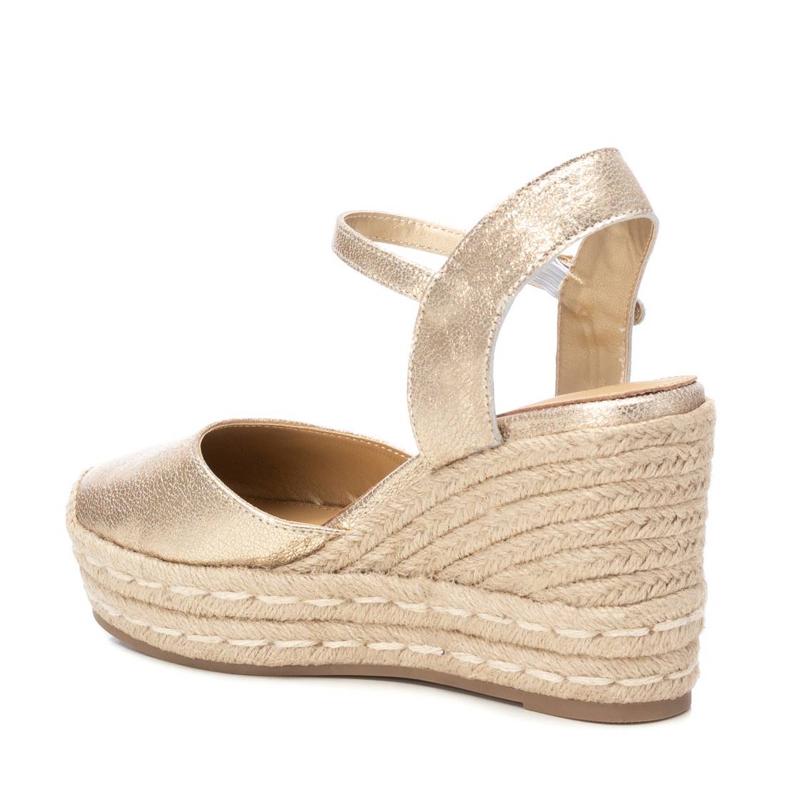 Carmela 16162601 espadrilles compensées dorées 9 cm