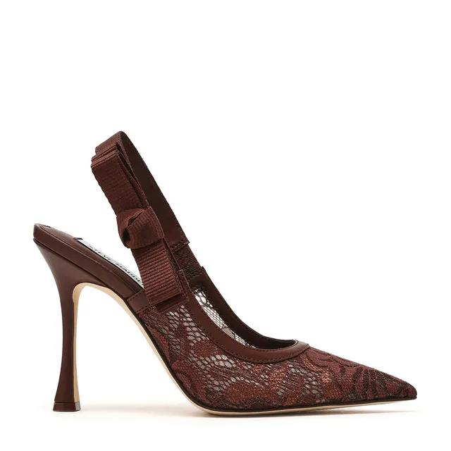 Steve Madden Brylie-L escarpins dentelle marron talon 10 cm