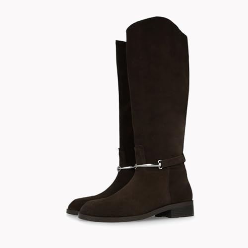 LODI A-FER5640 bottes cuir marron à talon