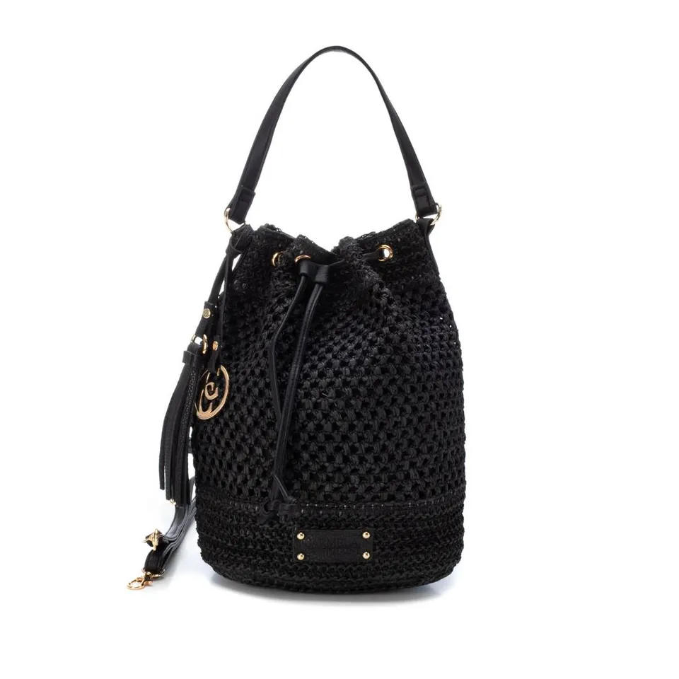 Carmela 18609703 sac femme raphia noir taille unique