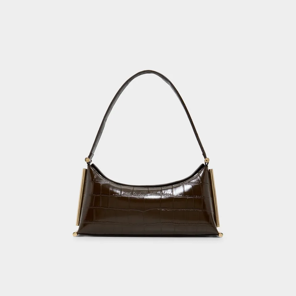 ALDO Chelleieex sac épaule marron effet croco