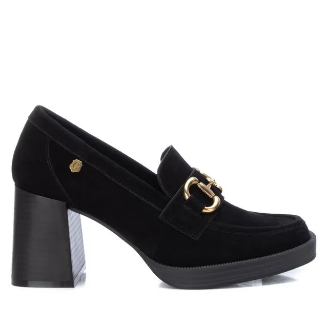 Carmela 16120904 mocassins cuir noir talon 8cm