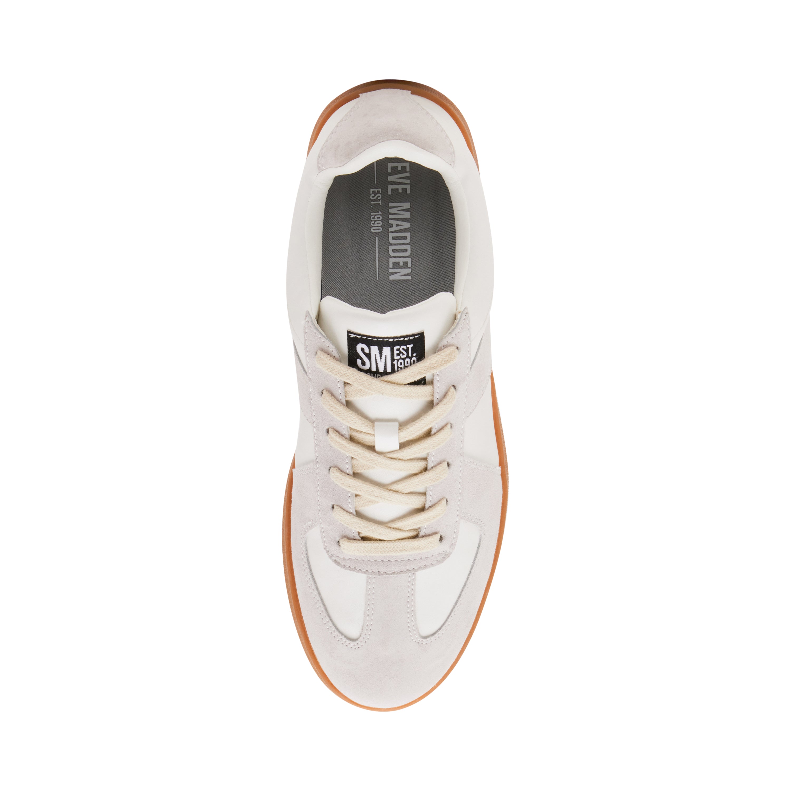 Steve Madden Waltor basket blanche cuir homme 3 cm