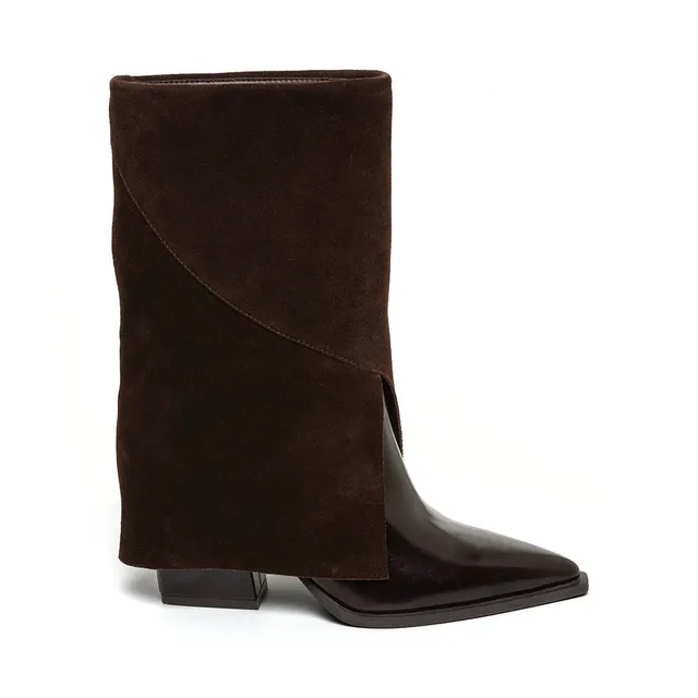 Steve Madden Mccoy bottines chocolat cuir talon 7 cm