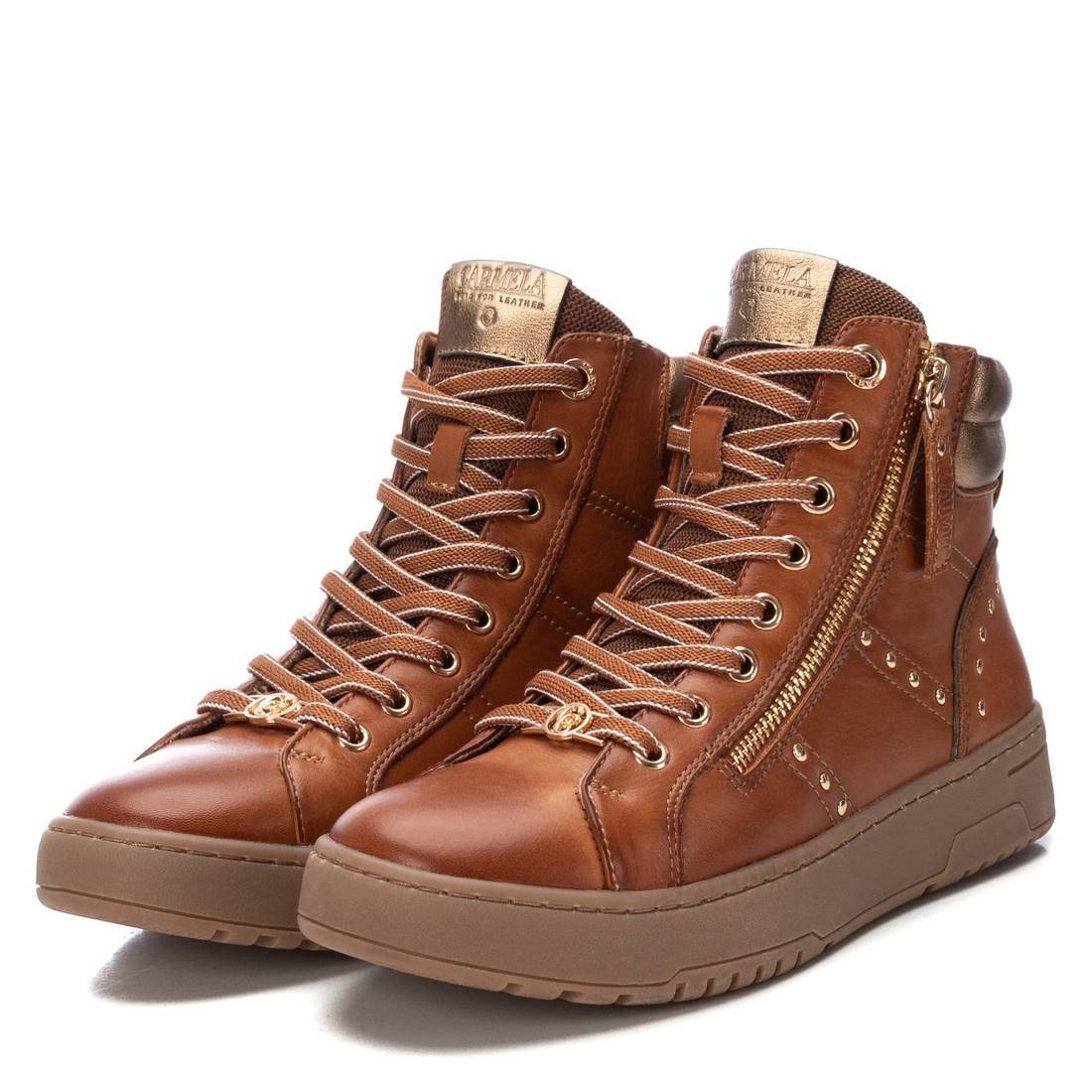 Carmela 16180502 bottine femme marron cuir plat