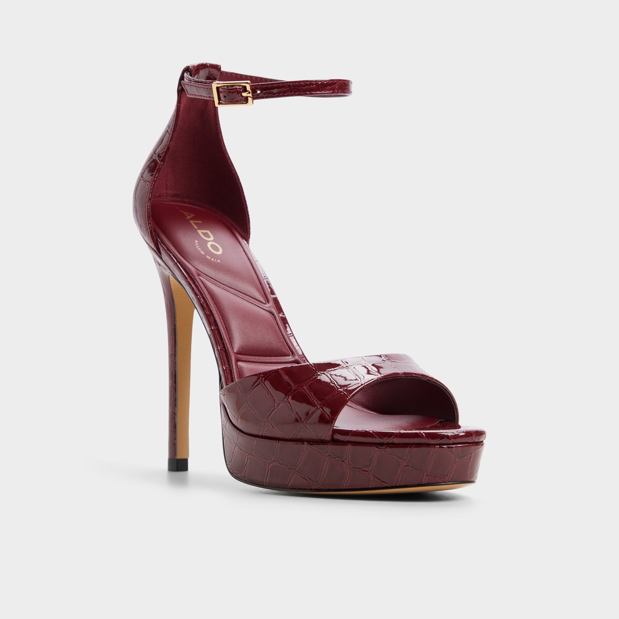 ALDO Afumeth sandales à talon rouge sangles fines