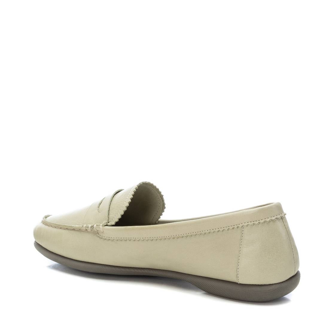 Carmela 16061111 mocassin cuir vert talon plat