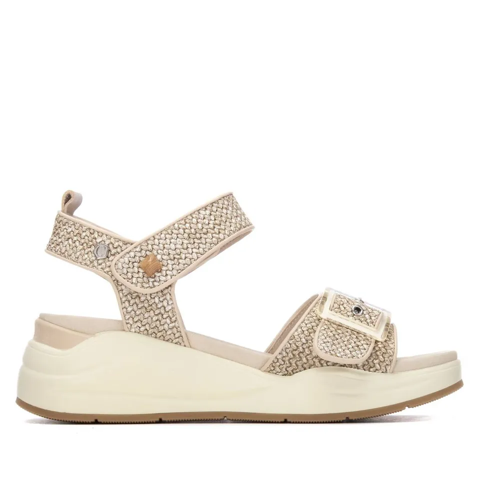 Carmela 16326801 sandales compensées beige rafia