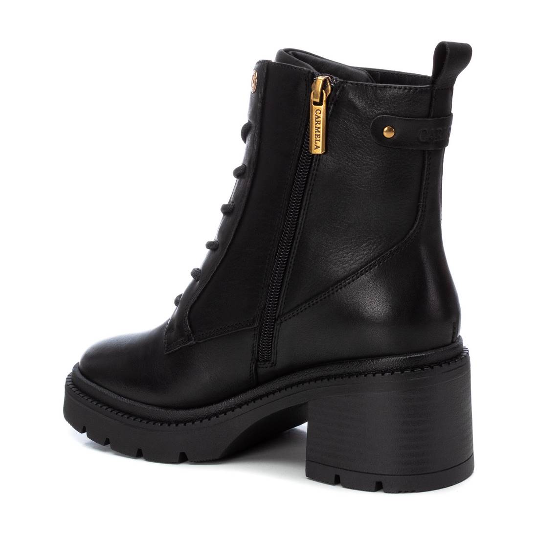 Carmela 16191402 bottines femme cuir noir talon moyen