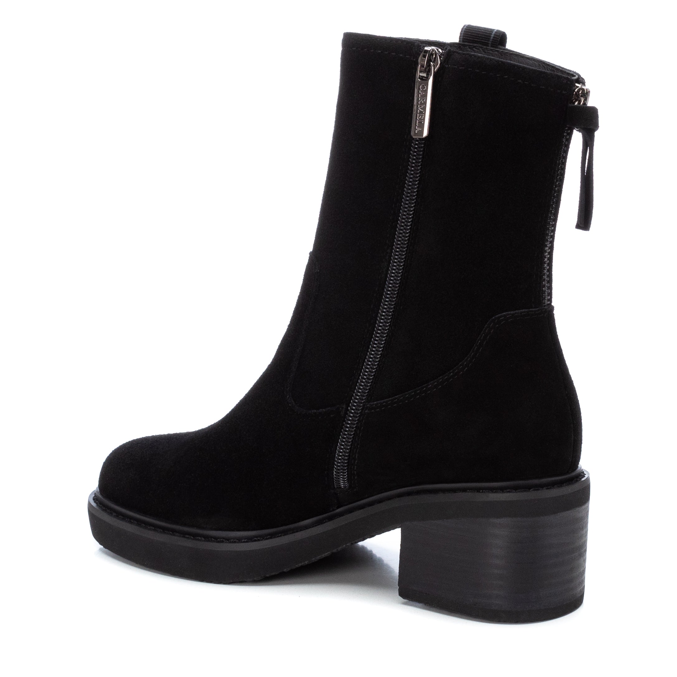 Carmela 16034401 bottines cuir noir talon 5 cm