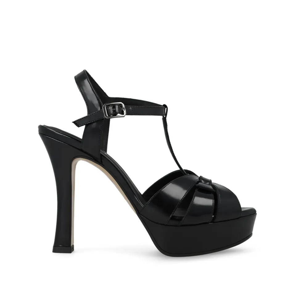 LODI Taran sandales noires cuir véritable