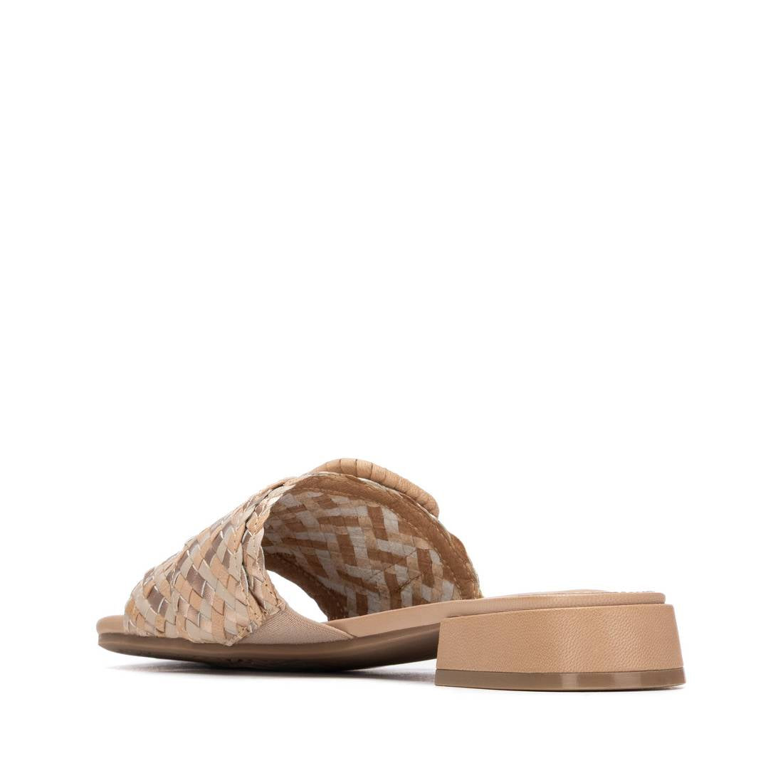 Carmela 16315201 sandale femme beige cuir véritable