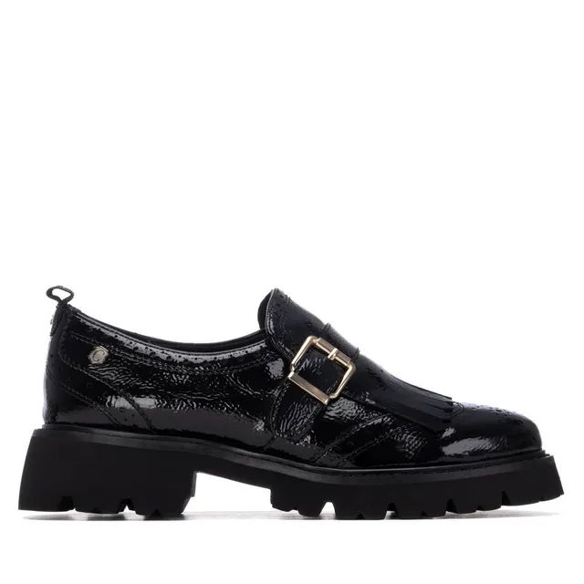 Carmela 16259405 mocassins femme noir vernis talon