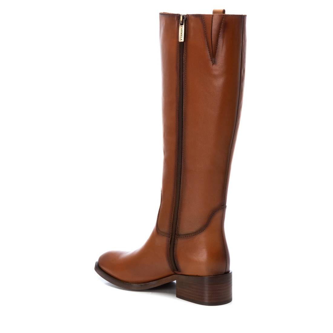 Carmela 16095402 bottes marron cuir talon 4 cm