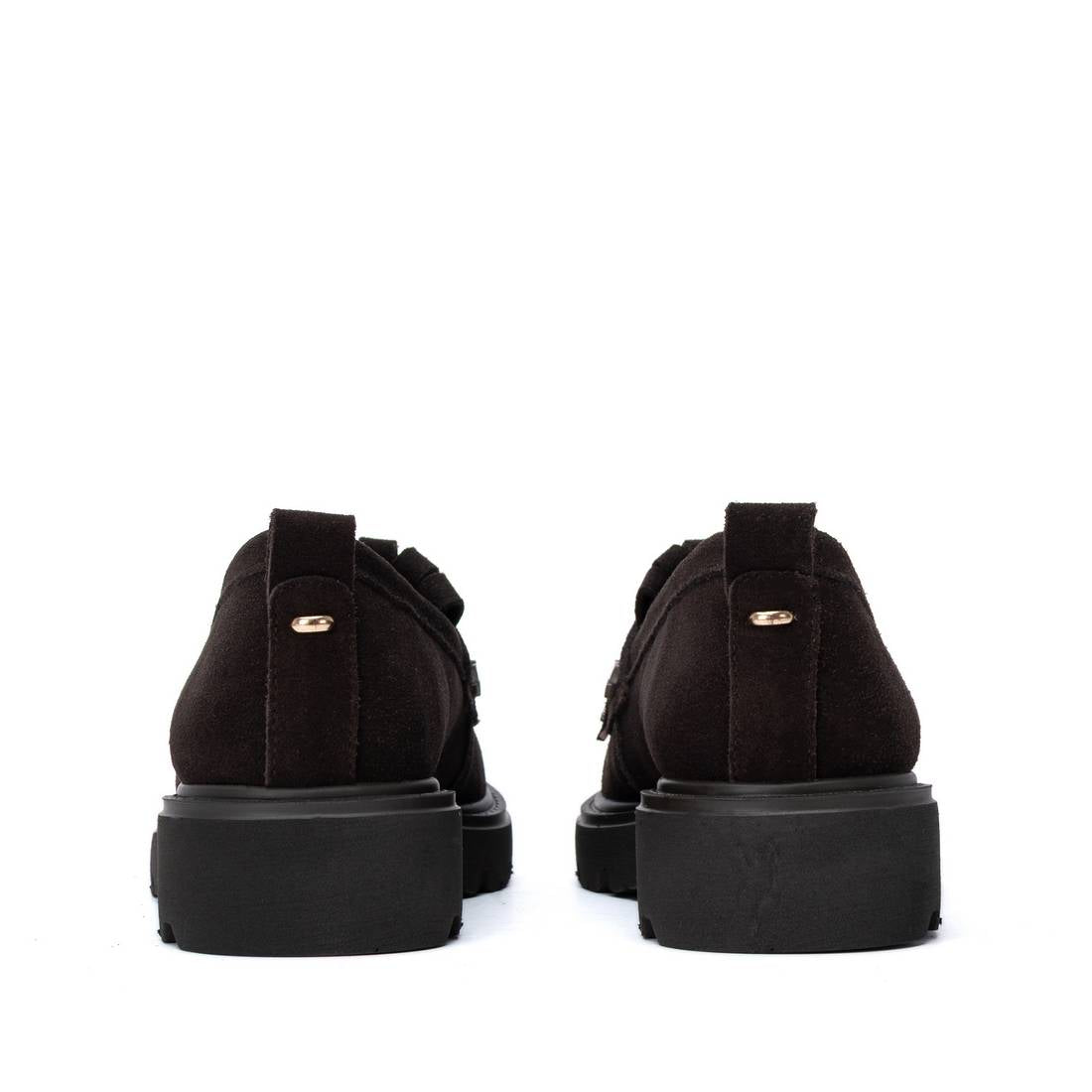 Carmela 16431105 mocassin femme marron cuir talonnette