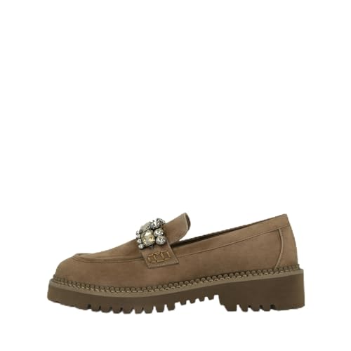 Lodi A-TUL5727 mocassins marron cuir véritable