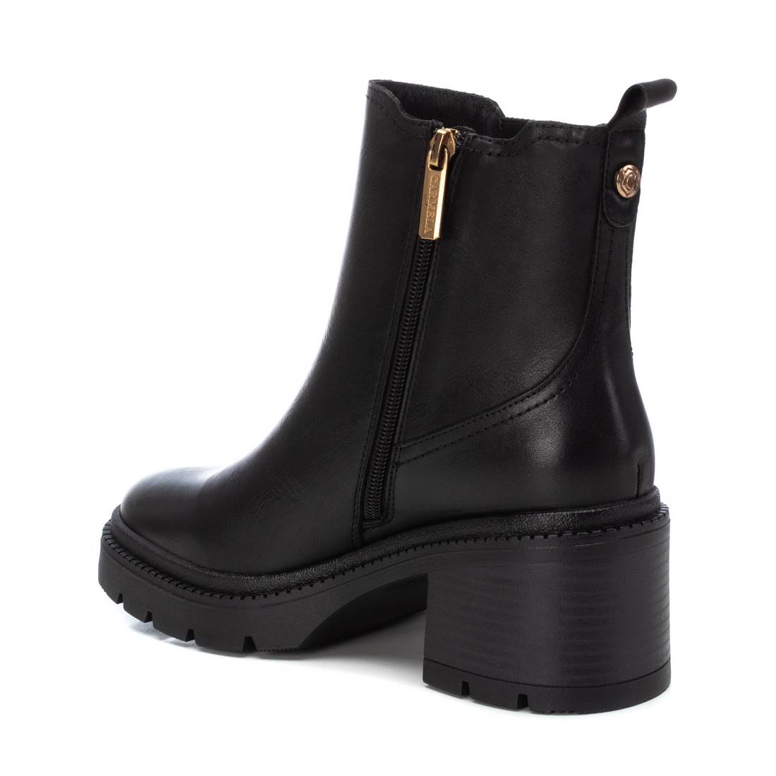 Carmela 16191502 bottine chelsea noire cuir véritable