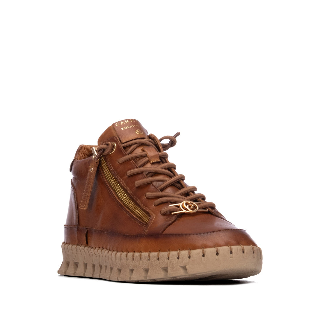 Carmela 164392 16439203 bottine plate camel cuir