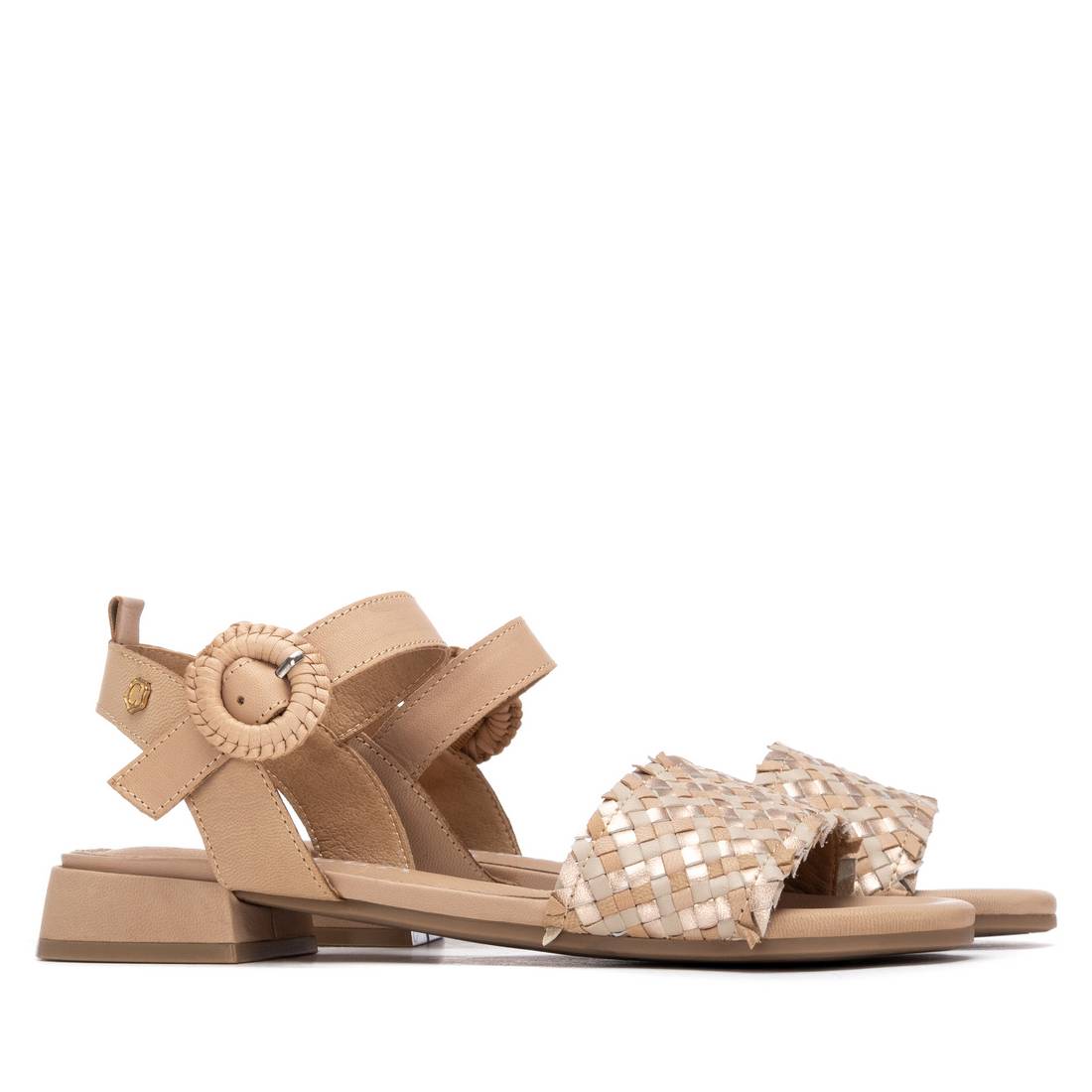 Carmela 16315301 sandales cuir marron talon bas