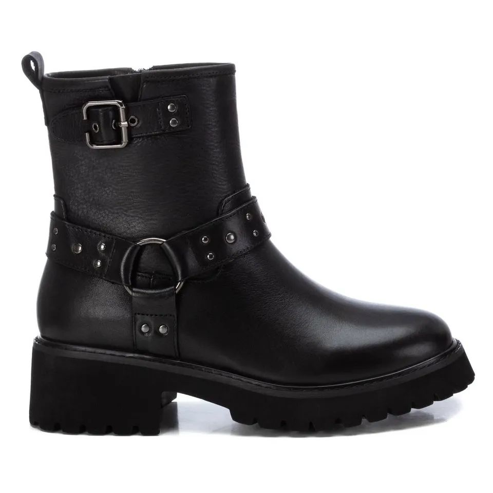 Carmela 16190901 Bottine cuir noir motard
