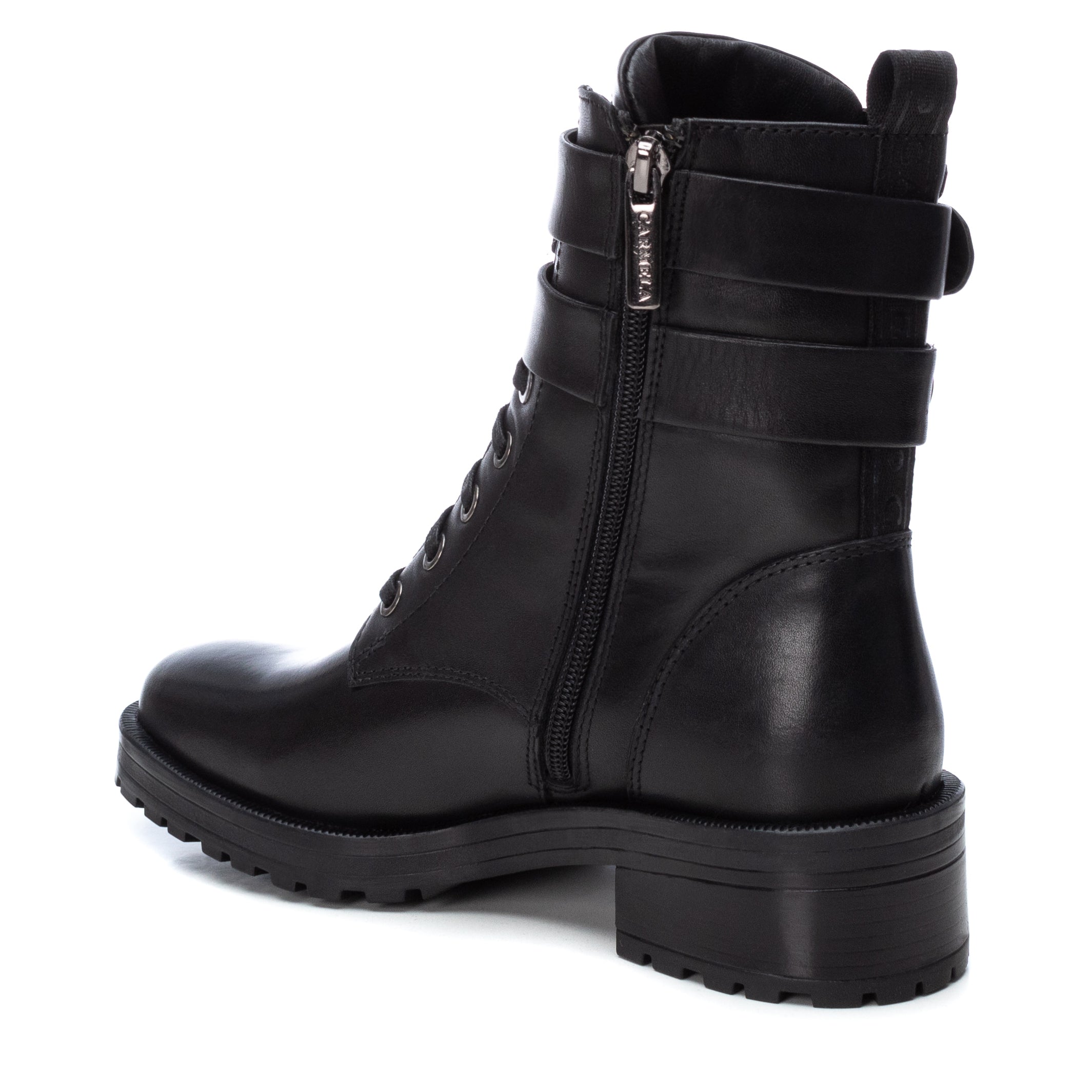 Carmela 16003901 bottines femme noir cuir véritable